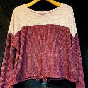 Pink long sleeve shirt